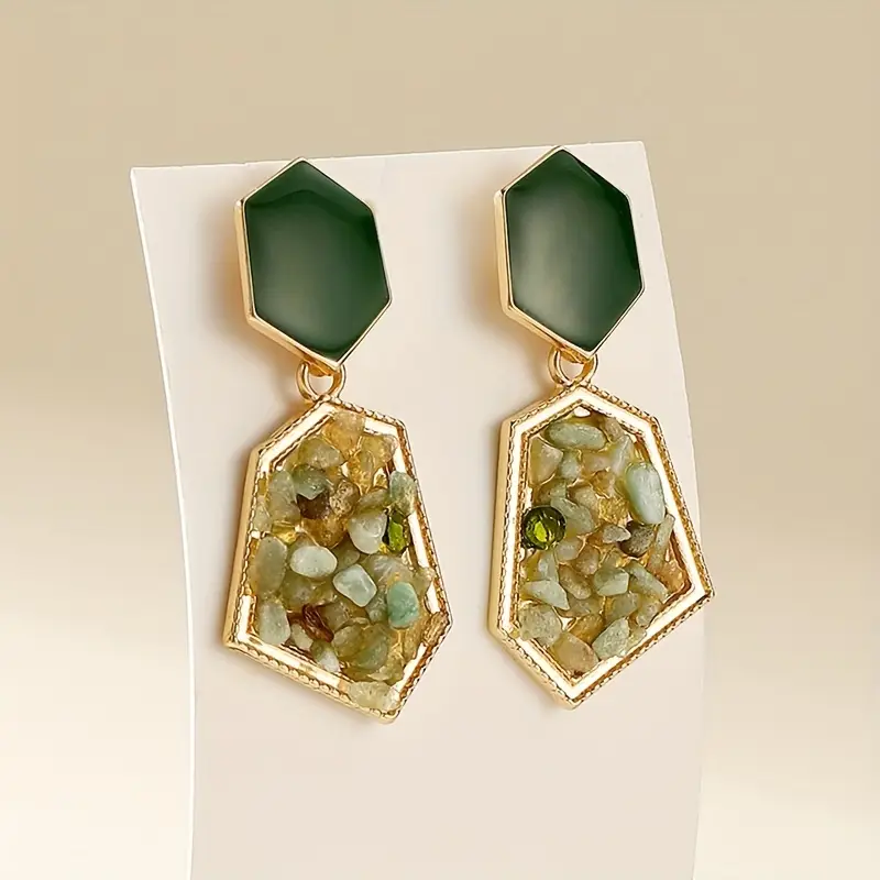 Emerald Cascade Earrings