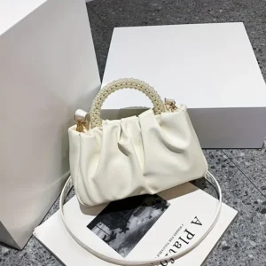 Pearl Handle Clutch Bag